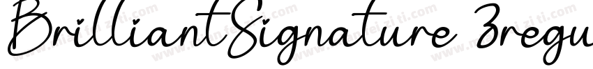 BrilliantSignature 3regular字体转换